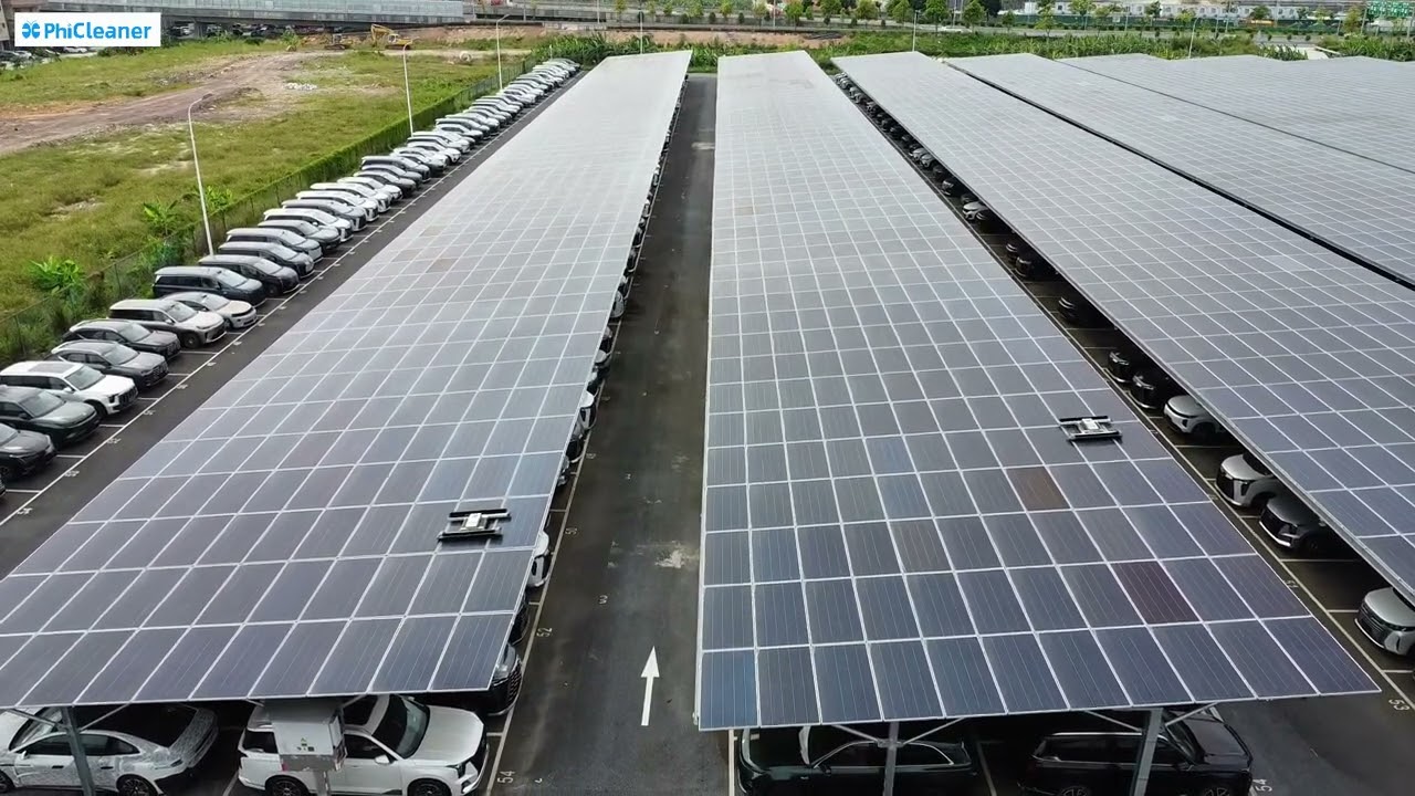 【Why Choose #PhiCleaner Robot for Solar Cleaning ❓ 】#solarcleanrobot #photovoltaic #carportsolar
