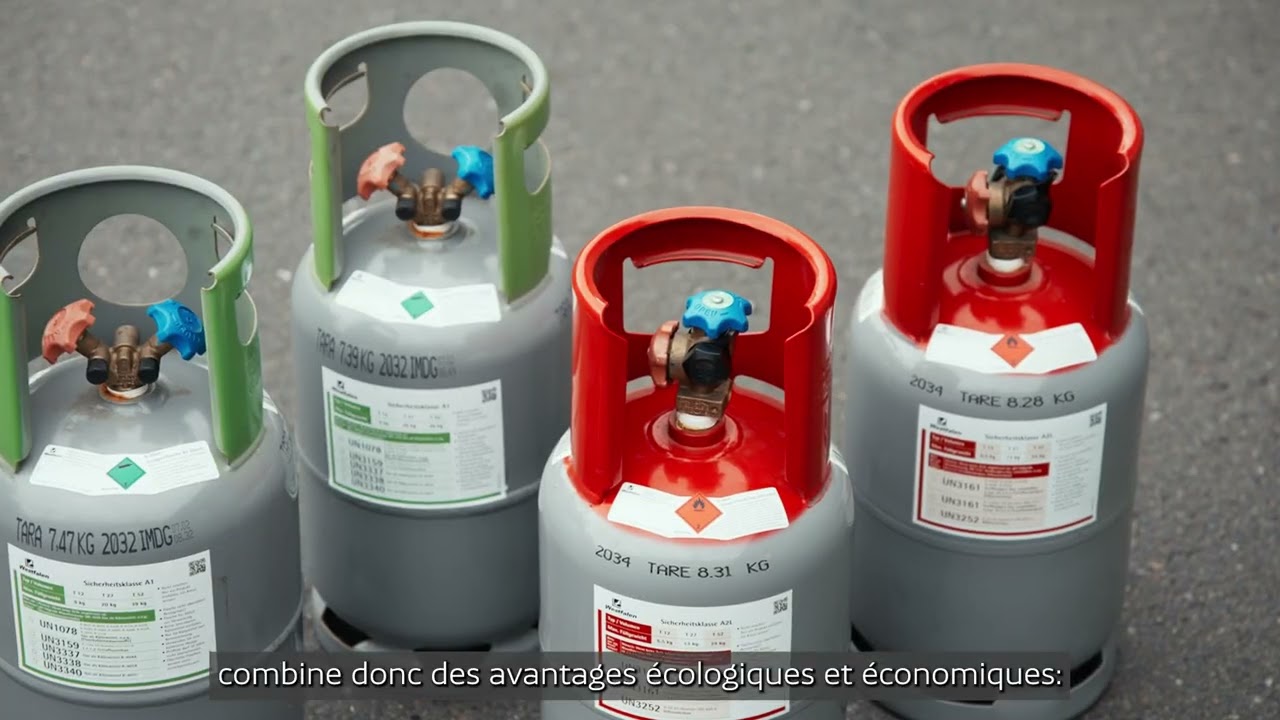 Reconditionnement des fluides frigorigènes usagés avec les bouteilles du groupe Westfalen