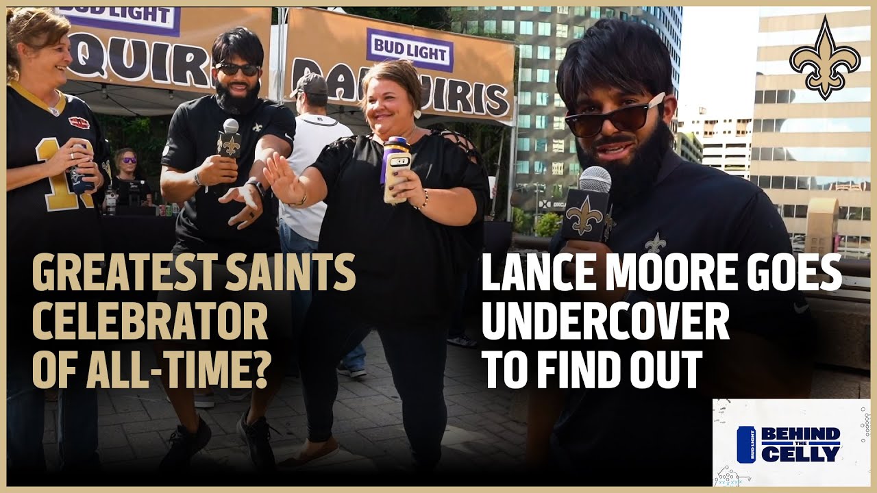 Lance Moore Goes Undercover to Find the Greatest Saints Celebrator of All-Time | New Orleans Saints