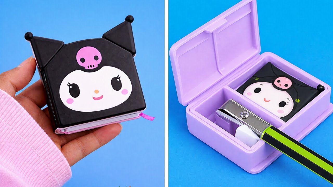 MATERIAIS ESCOLARES CRIATIVOS 🎨 Fofas Criações DIY em Miniatura! 🎨💕