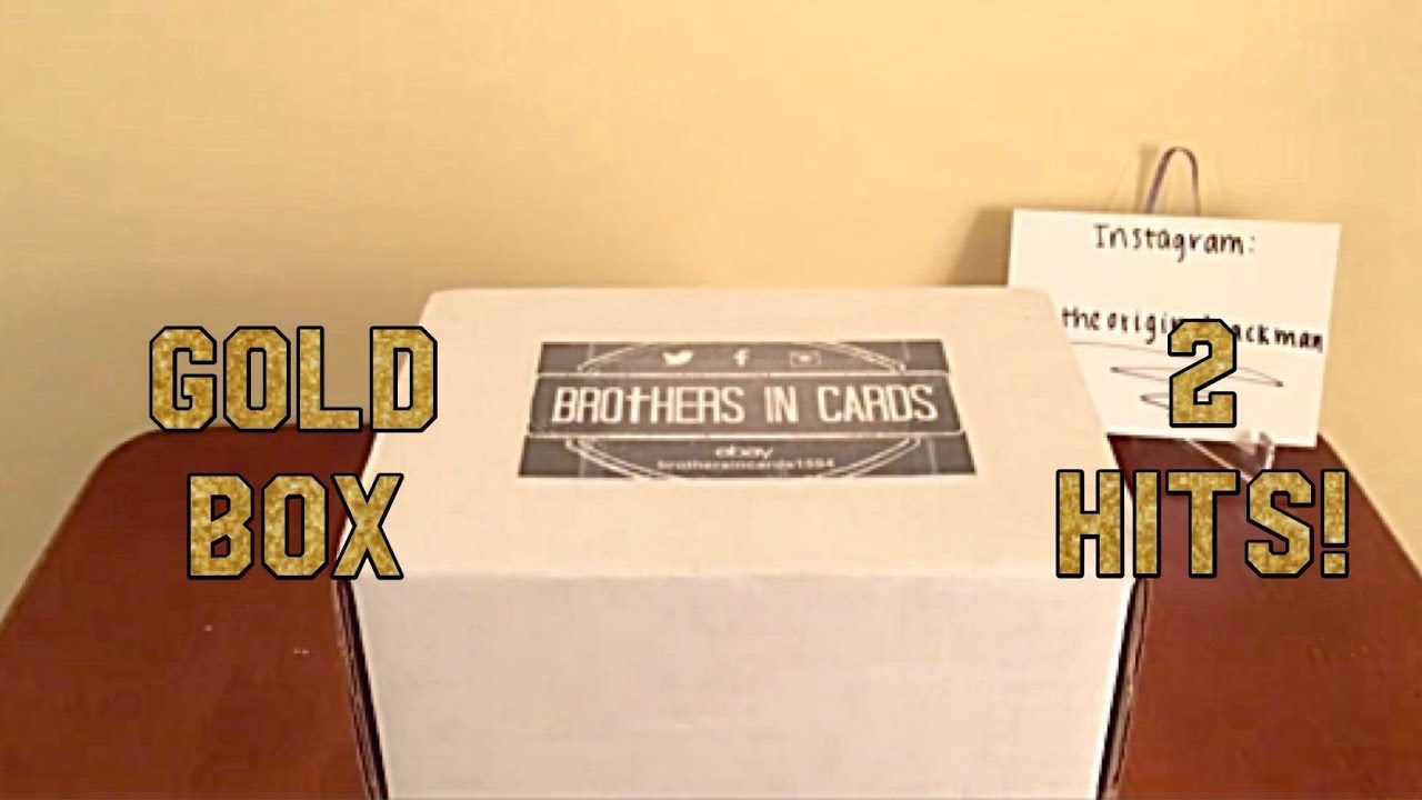 Brothers In Cards Pack Plus Program August Gold Box! 2 Hits!