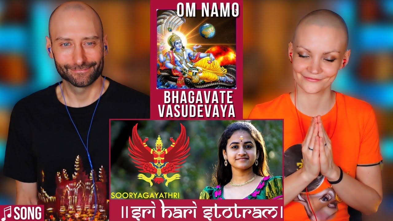 Lord Vishnu Shri Hari Stotram REACTION | Hinduism Songs with Lyrics and Meaning