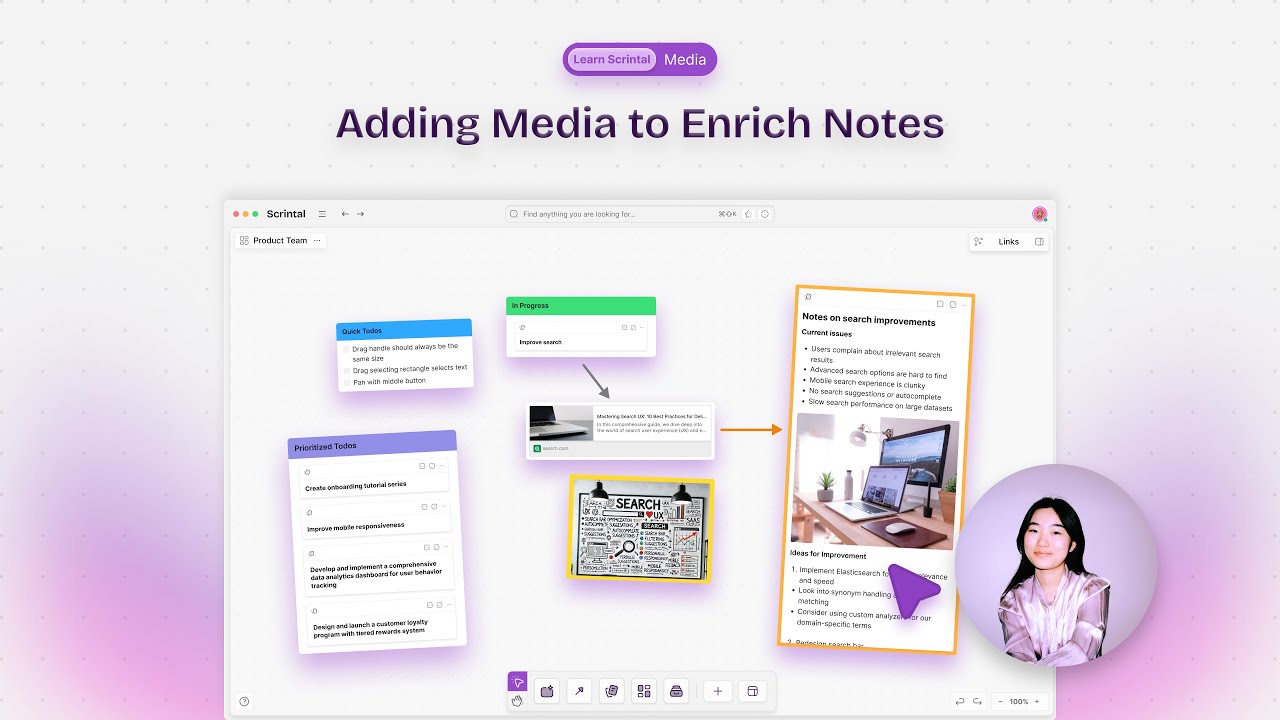 Scrintal - Adding Media to Enrich Notes