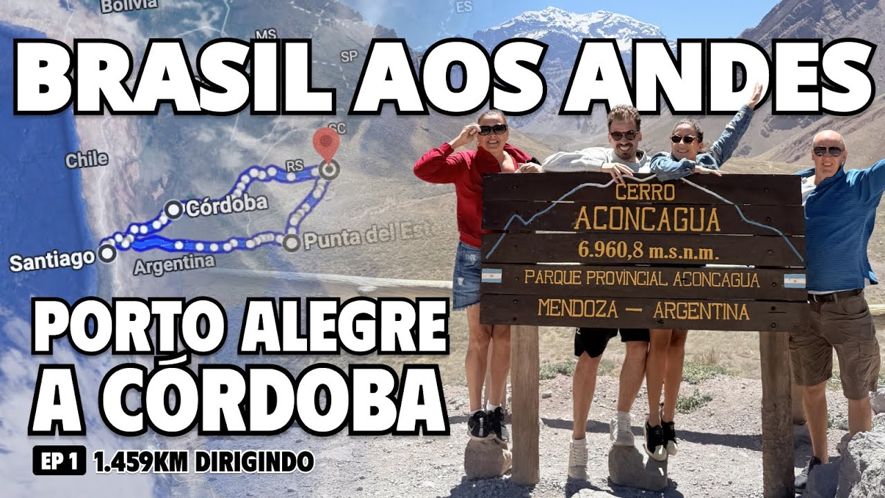 Viajando de Carro - Porto Alegre a Córdoba, Argentina - Do Brasil aos Andes - Destino Final Chile