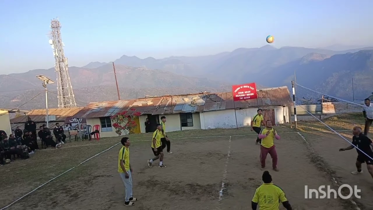 @Volleyball match between Assam rifles# Peren town youth.