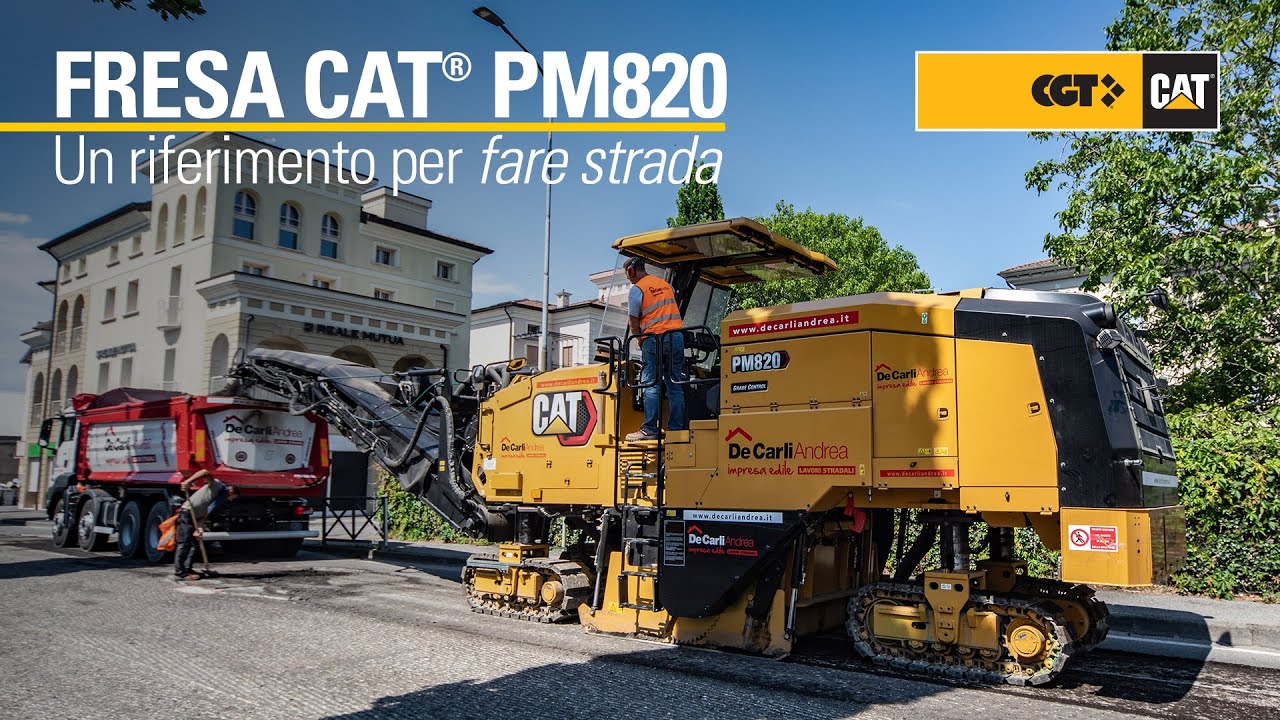 Un punto di riferimento per chi costruisce e fa strada - nuova fresa Cat PM820