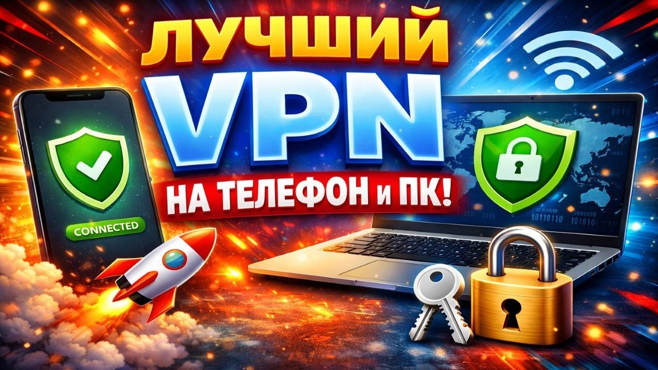 ЛУЧШИЙ VPN НА ТЕЛЕФОН И ПК!ТОПОВЫЙ И БЕСПЛАТНЫЙ ВПН!