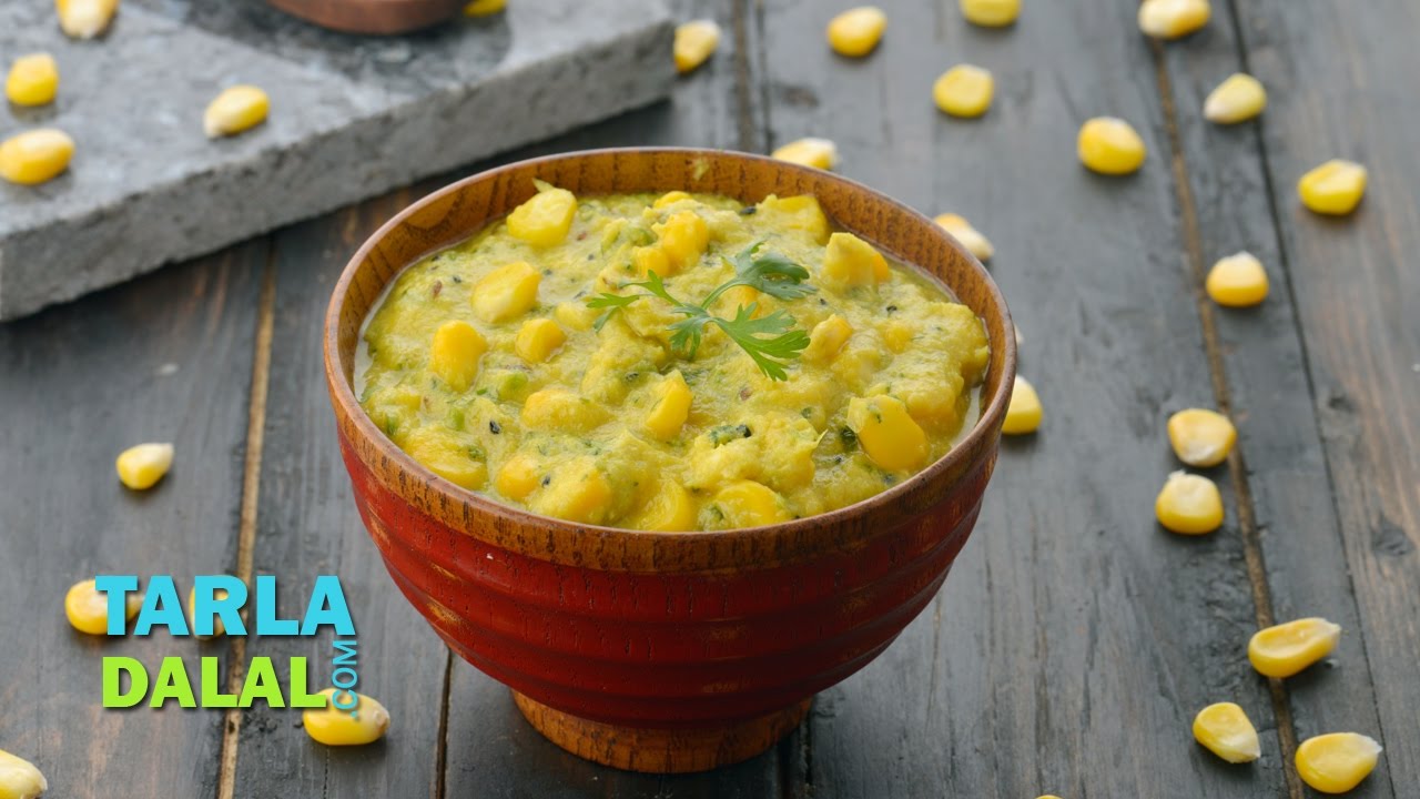 corn ki sabzi recipe | makai ki sabzi by Tarla Dalal