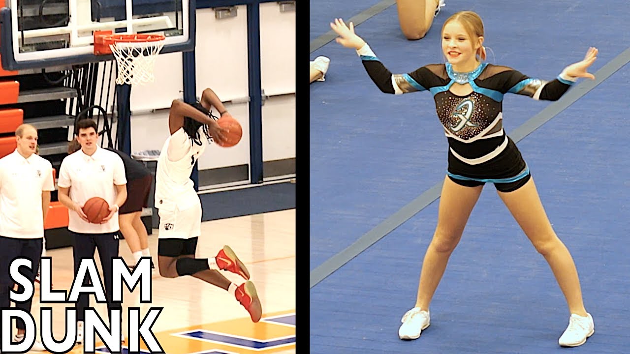FIRST COLLEGE BASKETBALL GAME and CHEER PERFORMANCE of the YEAR! 🏀