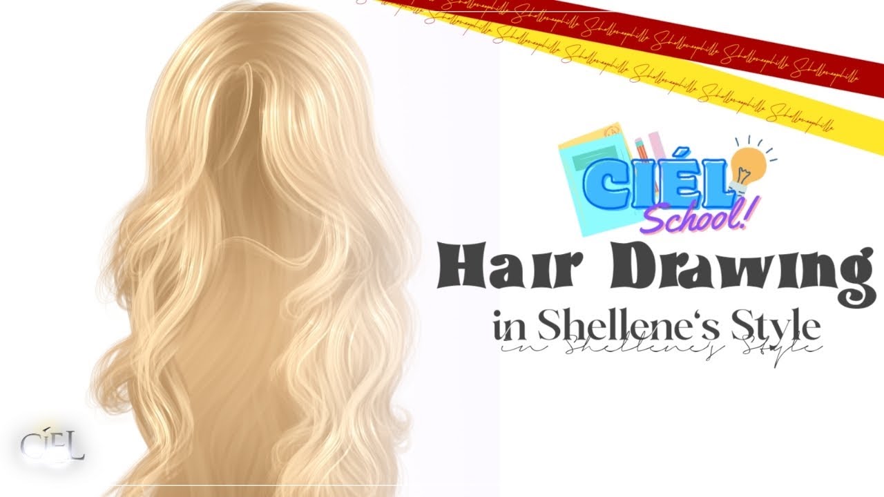 HOW I DRAW HAIR ( in easy way - Shellene‘s style )
