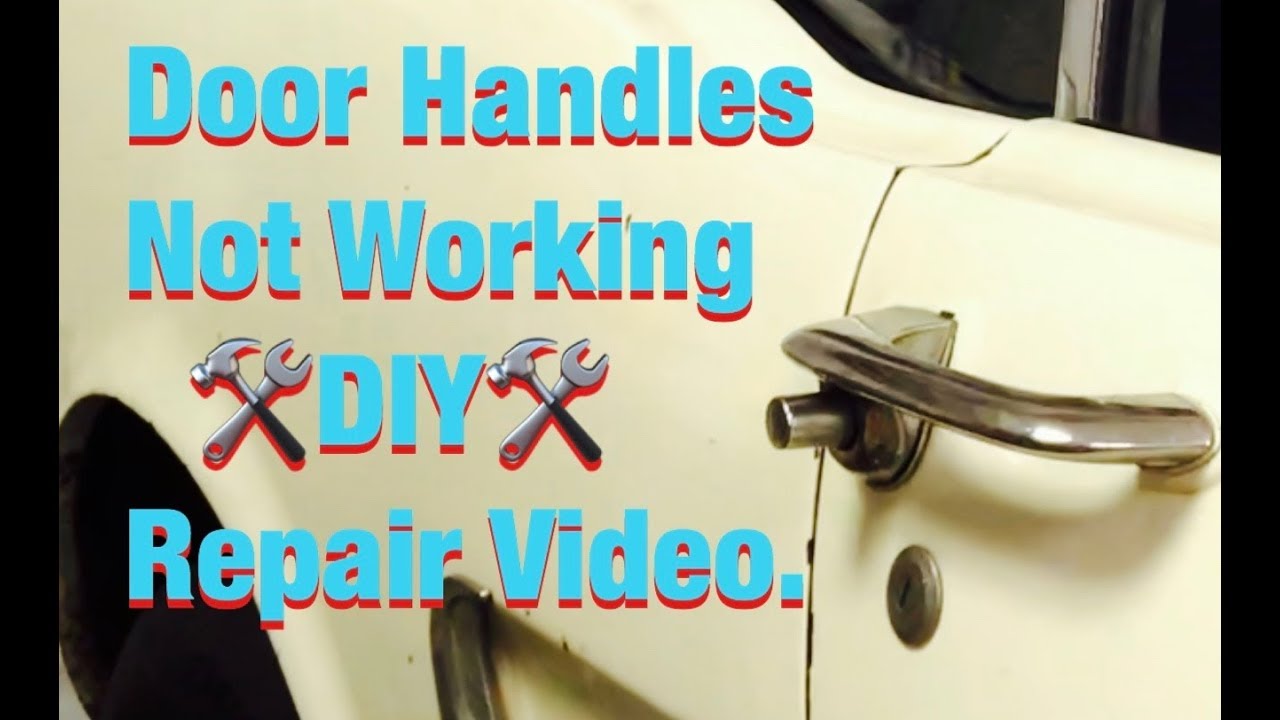 1965 Ford Mustang door handle repair.