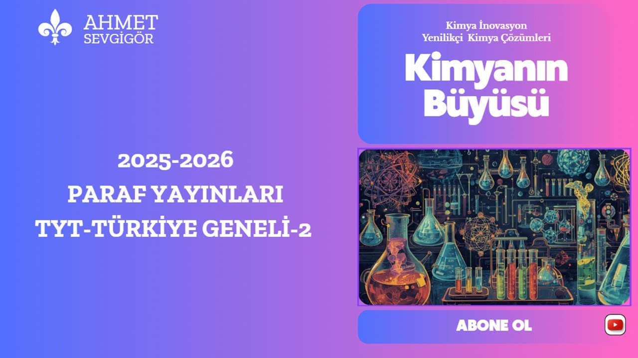 PARAF YAYINLARI TYT TÜRKİYE GENELİ-2 SORU ÇÖZÜMÜ