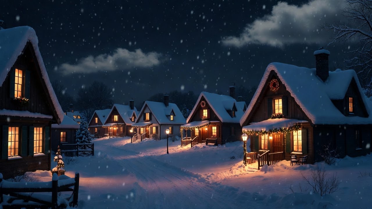 Luxury Winter House ❄️ Cozy Snow Cabin in 4K Ultra HD