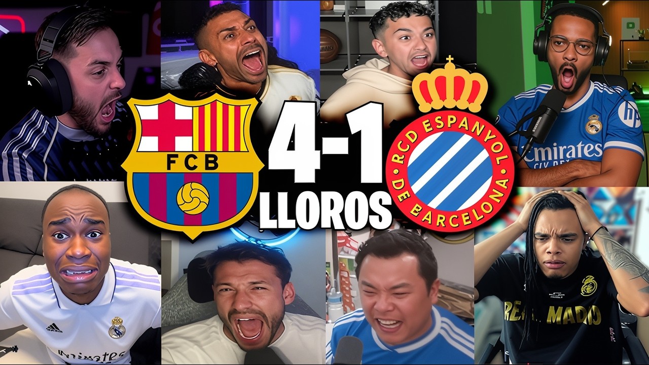 REACCIONES Y LLOROS MADRIDISTAS AL BARCELONA 4-1 ESPANYOL