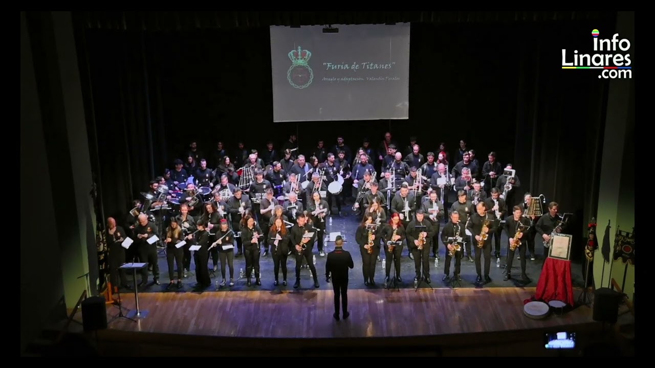 Info Linares - Banda de Cabecera Quinta Angustia - Concierto 25 Aniversario - Furia de Titanes
