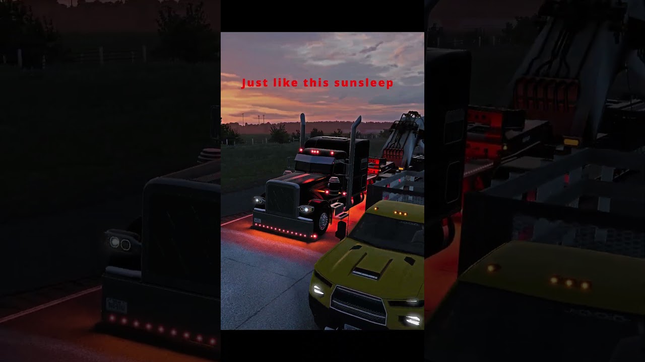 🚨 Light Show 🚨 Dual Revolution  | 4k | American Truck Simulator | Realistic Driving
