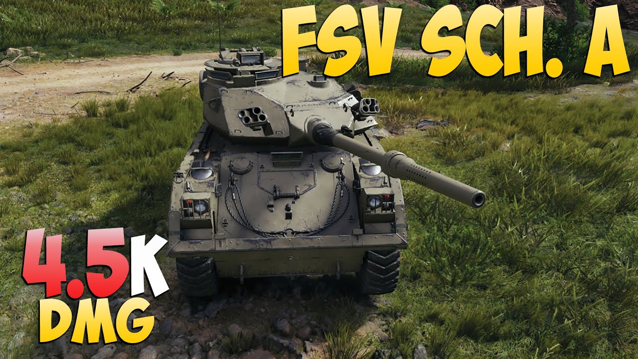 FSV Sch. A - 7 Kills 4.5K DMG - С завода! - Мир Танков