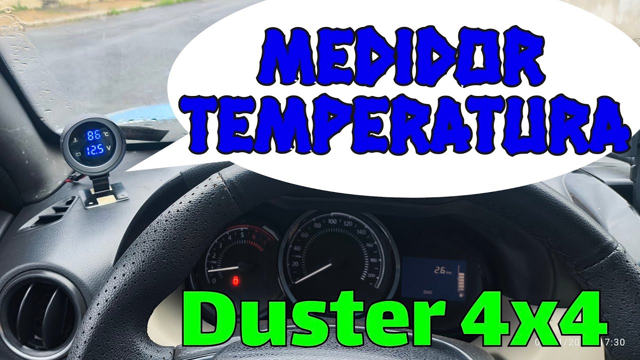 MEDIDOR TEMPERATURA RENOUT DUSTER 4X4/não tem o que fazer agora #duster4x4 #temperatura