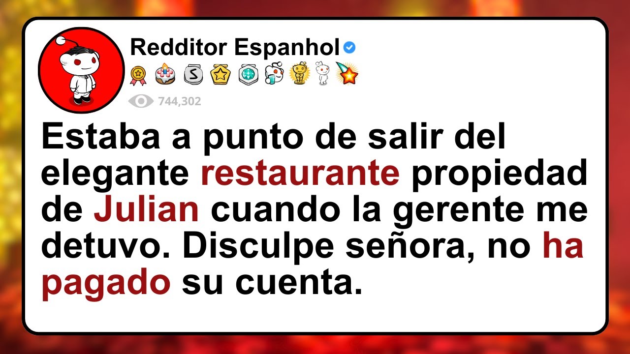 HISTORIA COMPLETA - Estaba a punto de salir del elegante restaurante propiedad de Julian cuando...