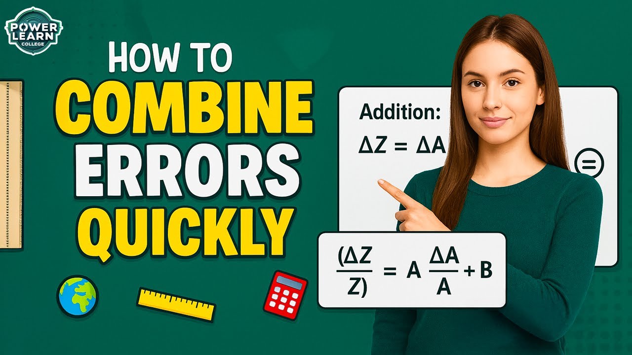 Combination of Errors Explained | Units and Measurements