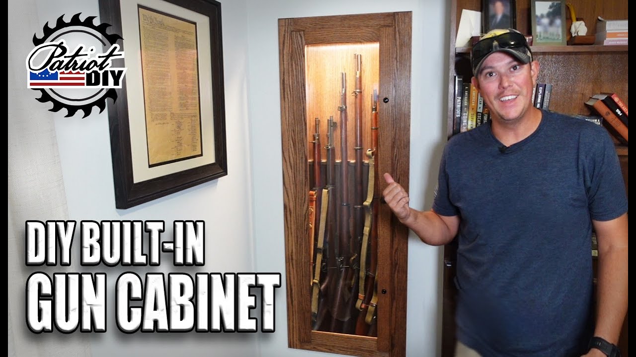 DIY Built-In Display Gun Cabinet