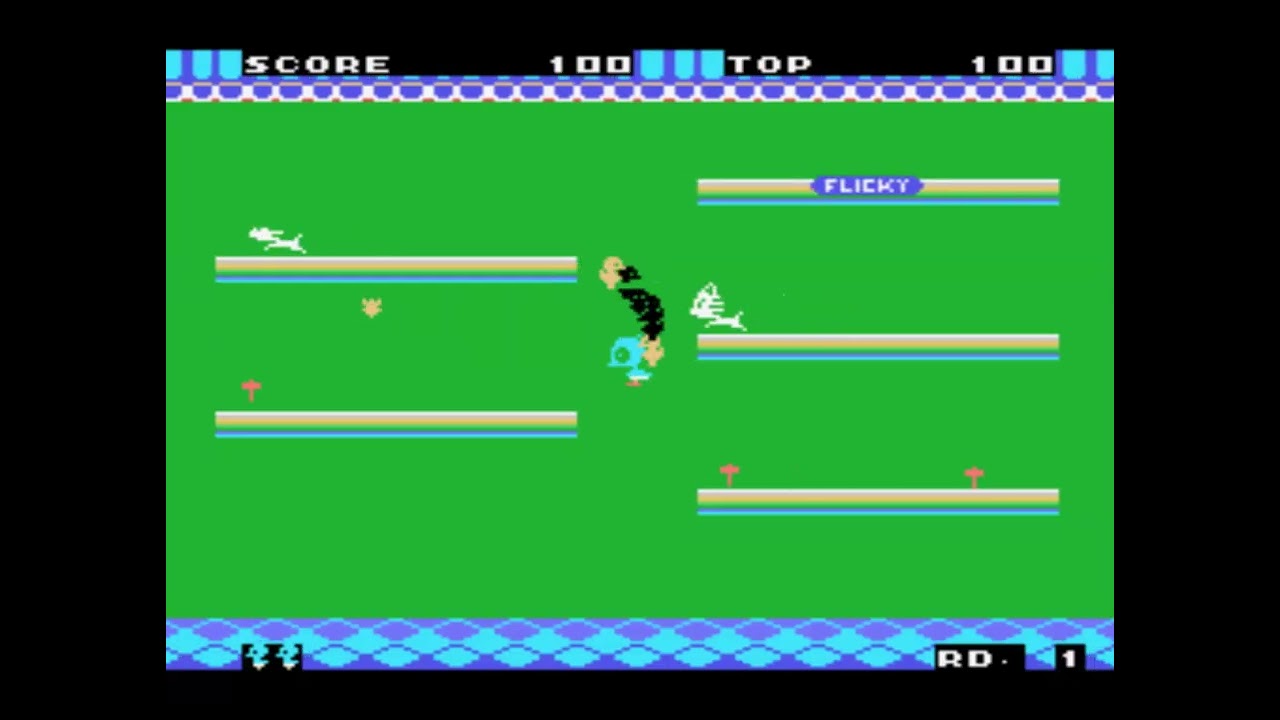 Flicky  - Sega SG1000 Game Play
