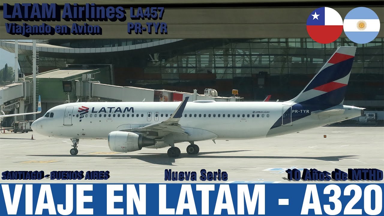 Viajando en Avión | Vuelo LATAM Santiago - Buenos Aires en Airbus A320-200