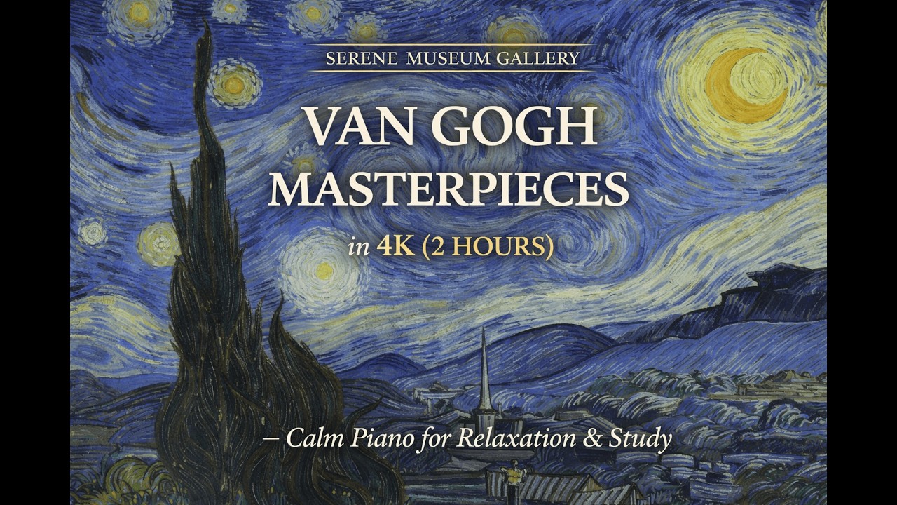 Turn Your TV into Art | Van Gogh Paintings in 4K (2 Hours) — Classical Piano
