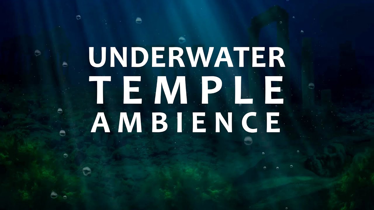 Underwater Temple Ambience ASMR - Underwater Ocean Sounds for Sleep and Relaxation