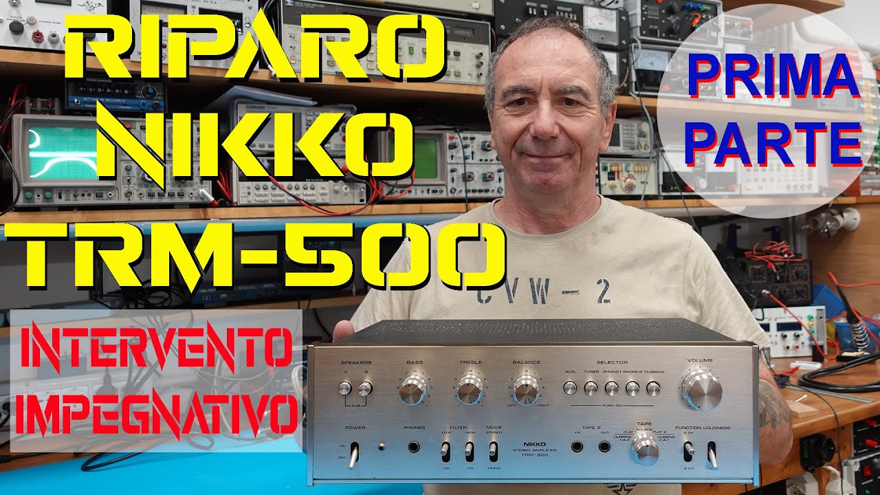057 Riparo NIKKO TRM-500 del 1970 e regolo l’offset #vintage #amplifier