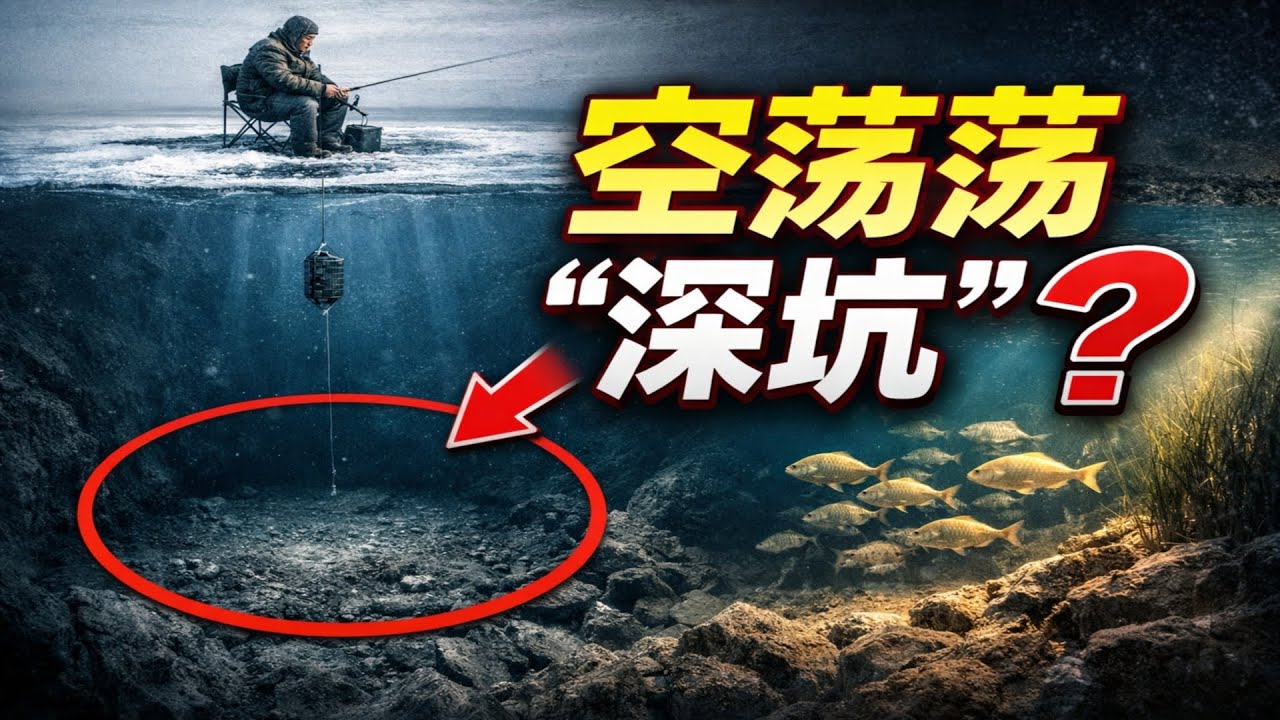 冬季钓深水？别傻了！你找的根本不是鱼窝，是鱼的“无人区”！