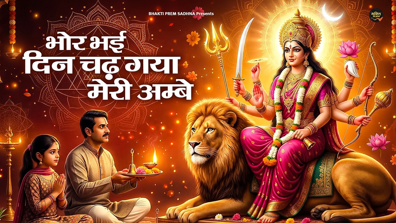 Aarti ~ भोर भई दिन चढ़ गया मेरी अम्बे (आरती) Bhor Bhai Din Chadh Gaya Meri Ambe | Arti Aru