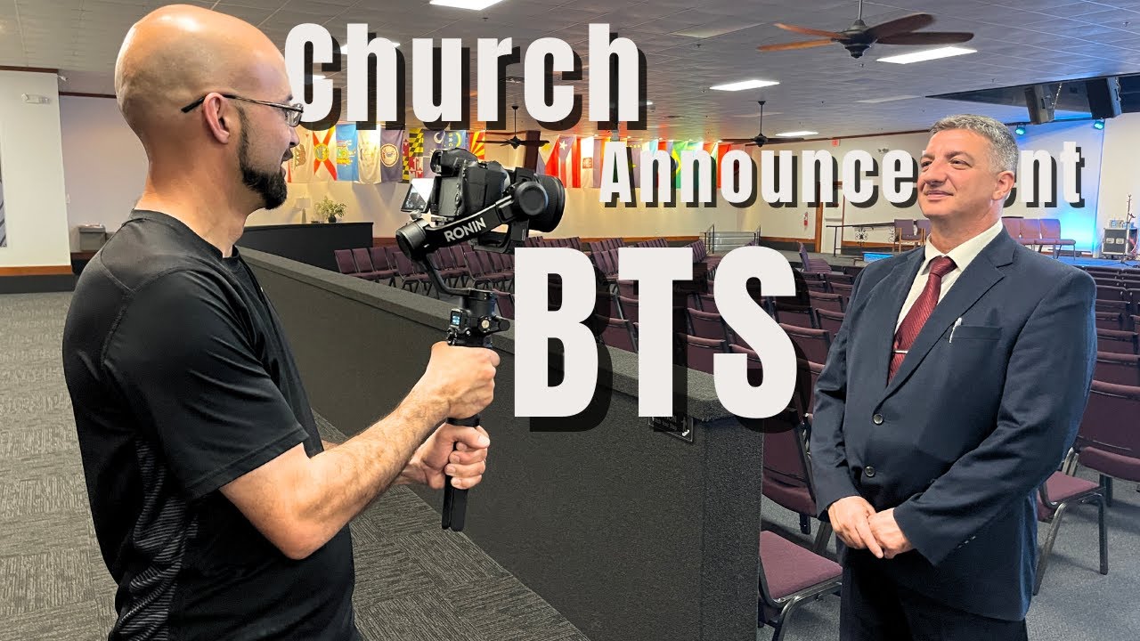 How We Make Our Church Announcement Videos - Behind the Scenes