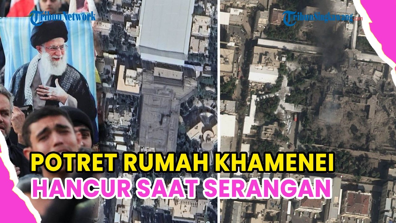 🔺POTRET TERKINI RUMAH KHAMENEI❗HANCUR TERKENA SERANGAN AS DAN ISRAEL