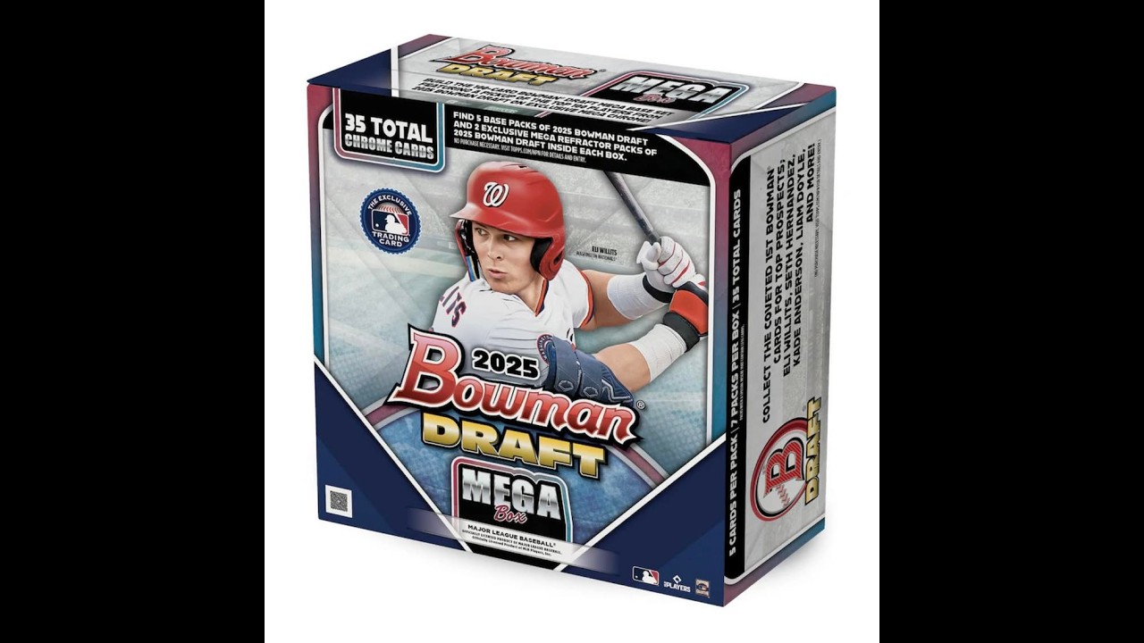 2025 Bowman Draft Mega 20 box PYT Break 1/29/2026 5PM EASTERN