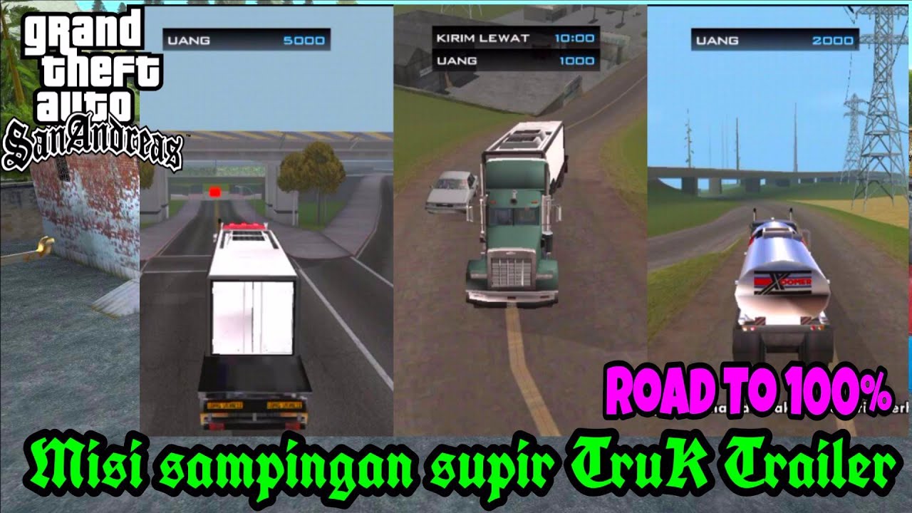 CJ Menjadi Pengemudi Truk 😀 - GTA SA
