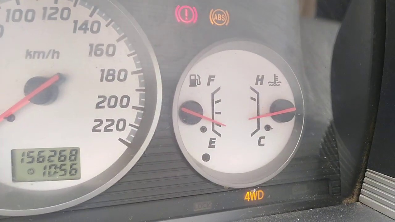 Luz ABS y 4WD encendidas Nissan Xtrail código C1104