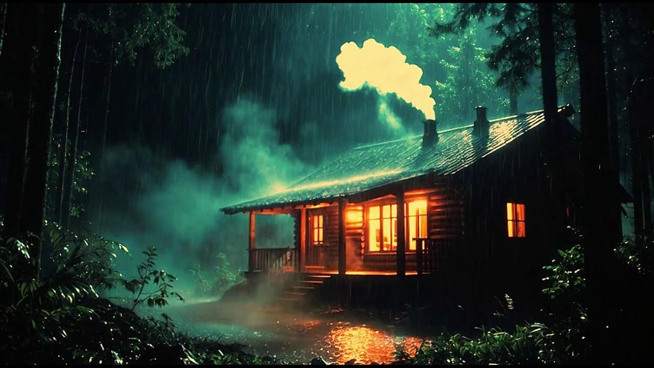 LIVE NOW 🌧️  Jungle Rain at Night |  Insomnia Relief 😴 | Black Screen  |  Uninterrupted Sleep Sound