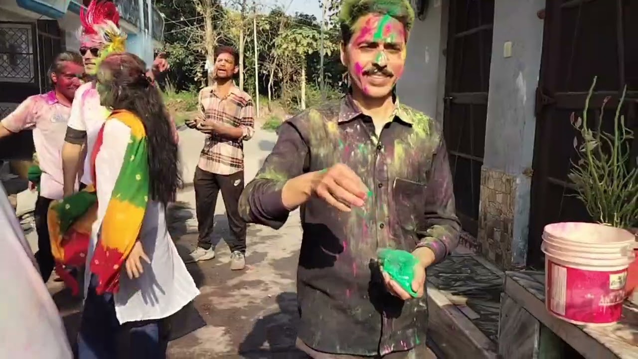 Gaon ki Holi vlog 🙏💐#viralvideo #holivlog ##holienjoy #Uttarakhand Nainital