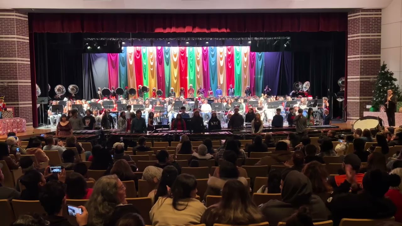 Pasadena Memorial Maverick Band Winter Concert Final Marching Performance