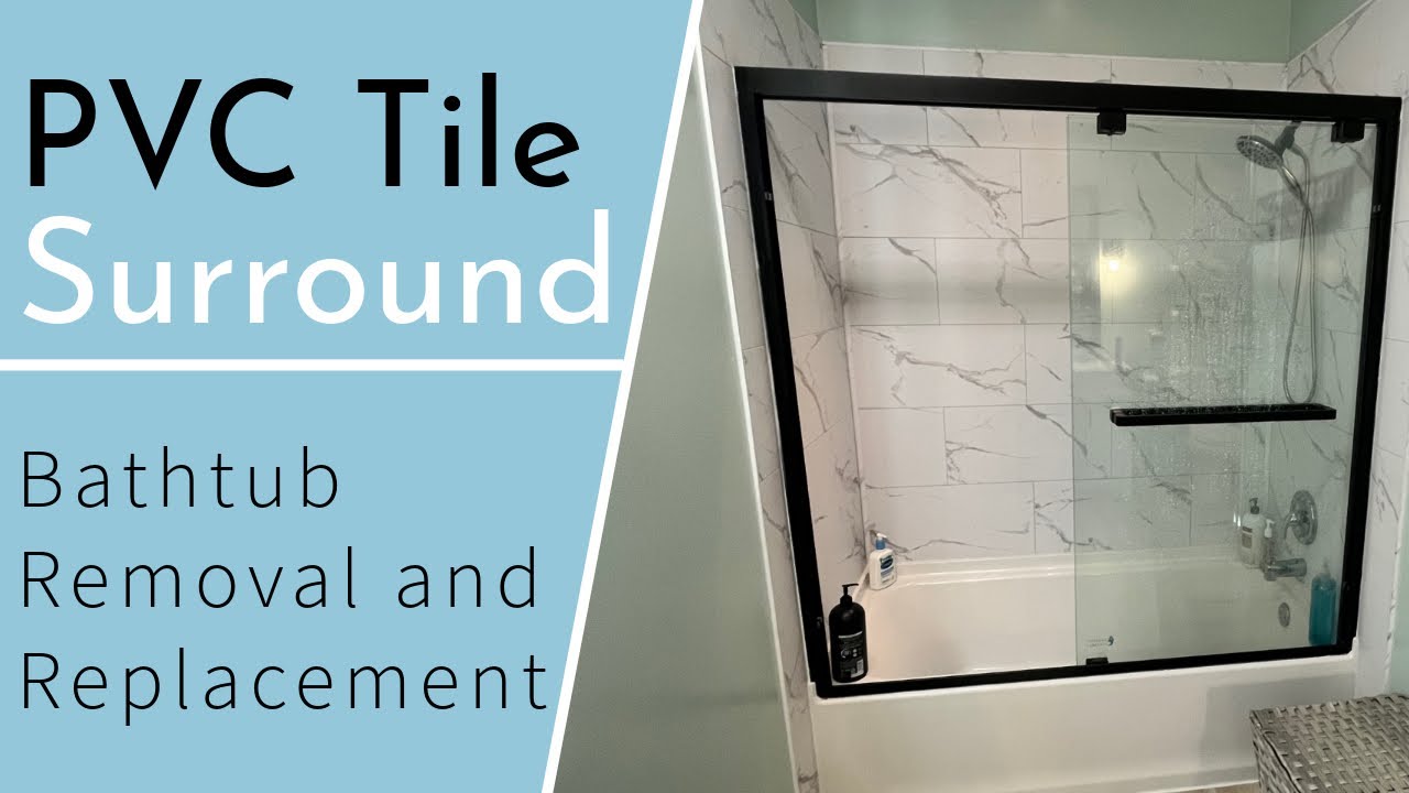 Bathroom Renovation - PALISADE Carrara Marble PVC Tile Surround - Bathtub and Surround Replacement