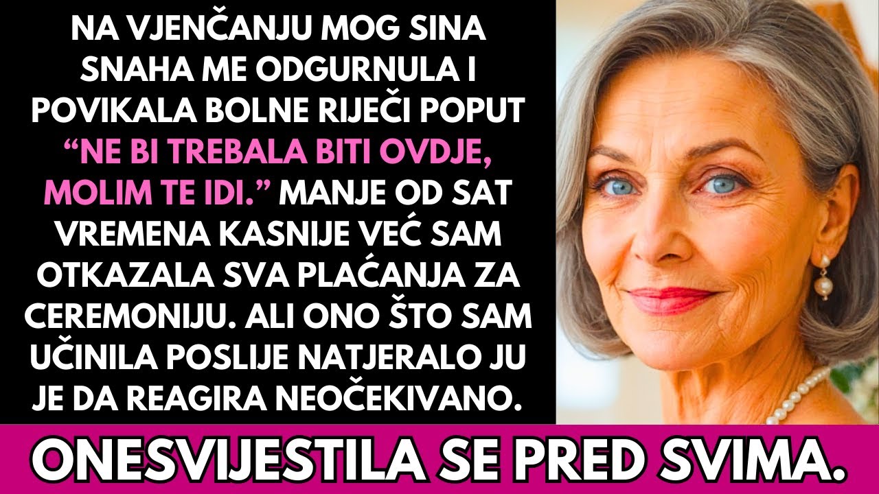 Na Vjenčanju Moga Sina Njegova Zaručnica Vikala Na Mene Pa Sam Otkazao Sve Uplate Toga Dana