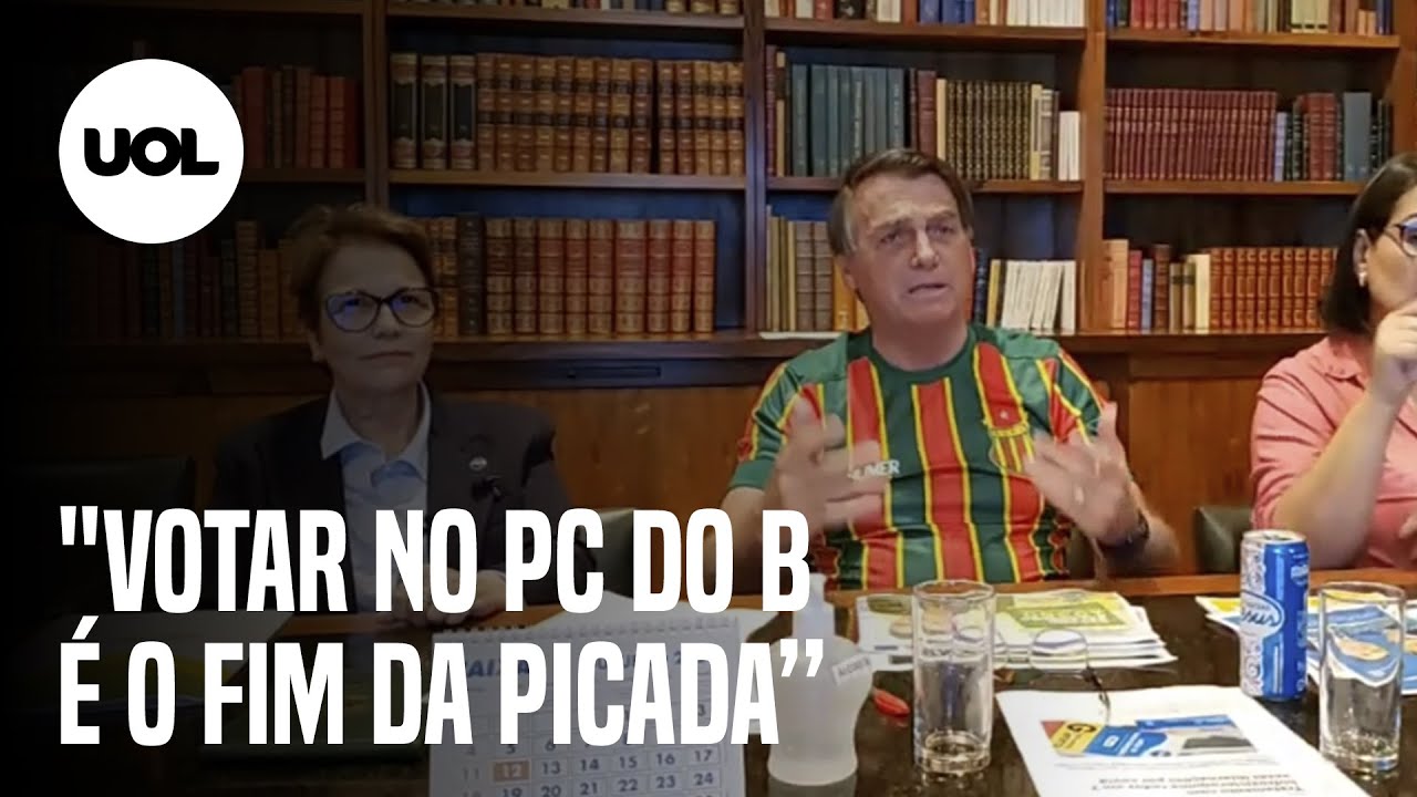 Bolsonaro critica PC do B, Dino e questiona voto em Manuela D'Ávila