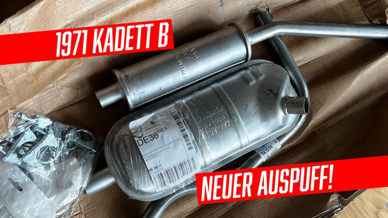 1971 Kadett BL Scheunenfund: Neuer Auspuff ohne Werkstatt, geht das?