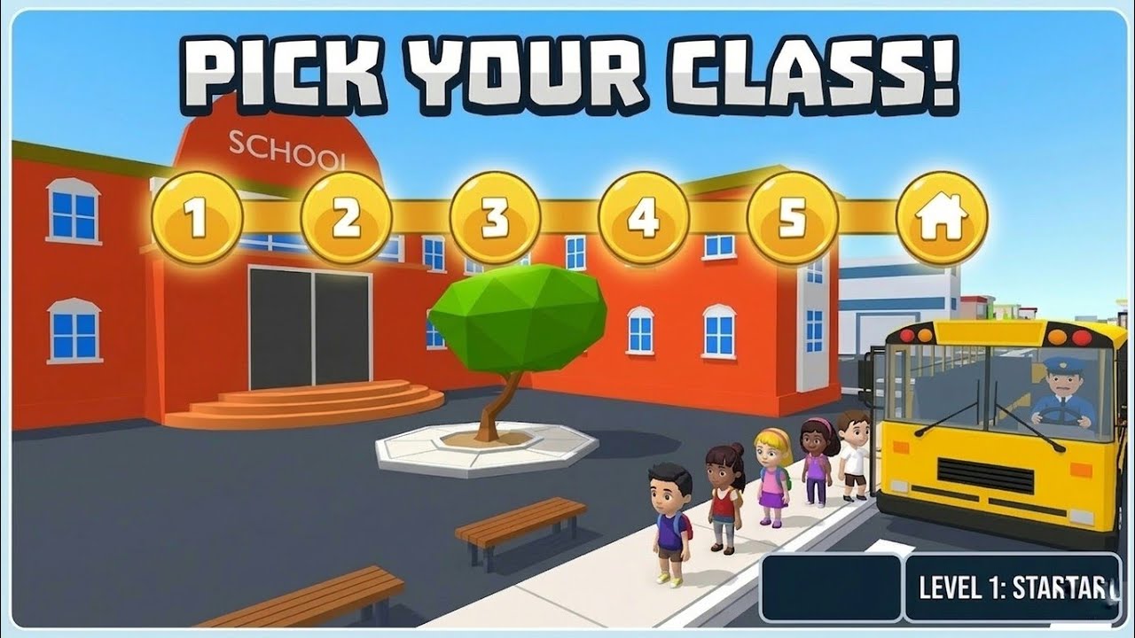 School Bus Journey to School 🚌 Kids Arrive at School | Fun Kids Video