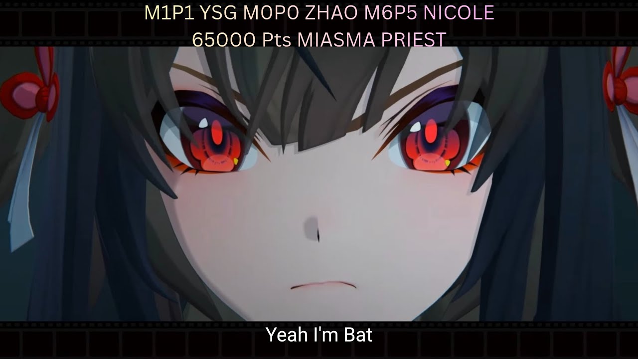 Miasma Priest 65k M1P1 Ye Shunguang M0P0 Zhao Nicole