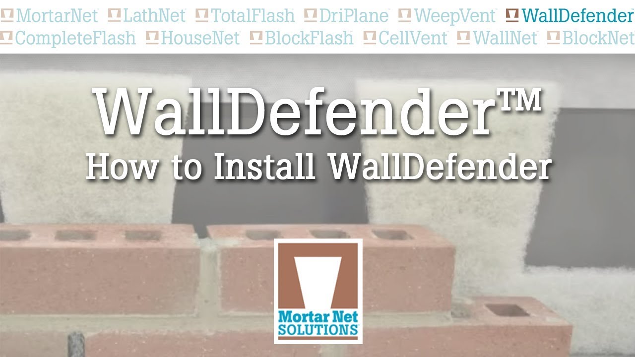 How To Install the WallDefender Mortar Dropping Collection Device