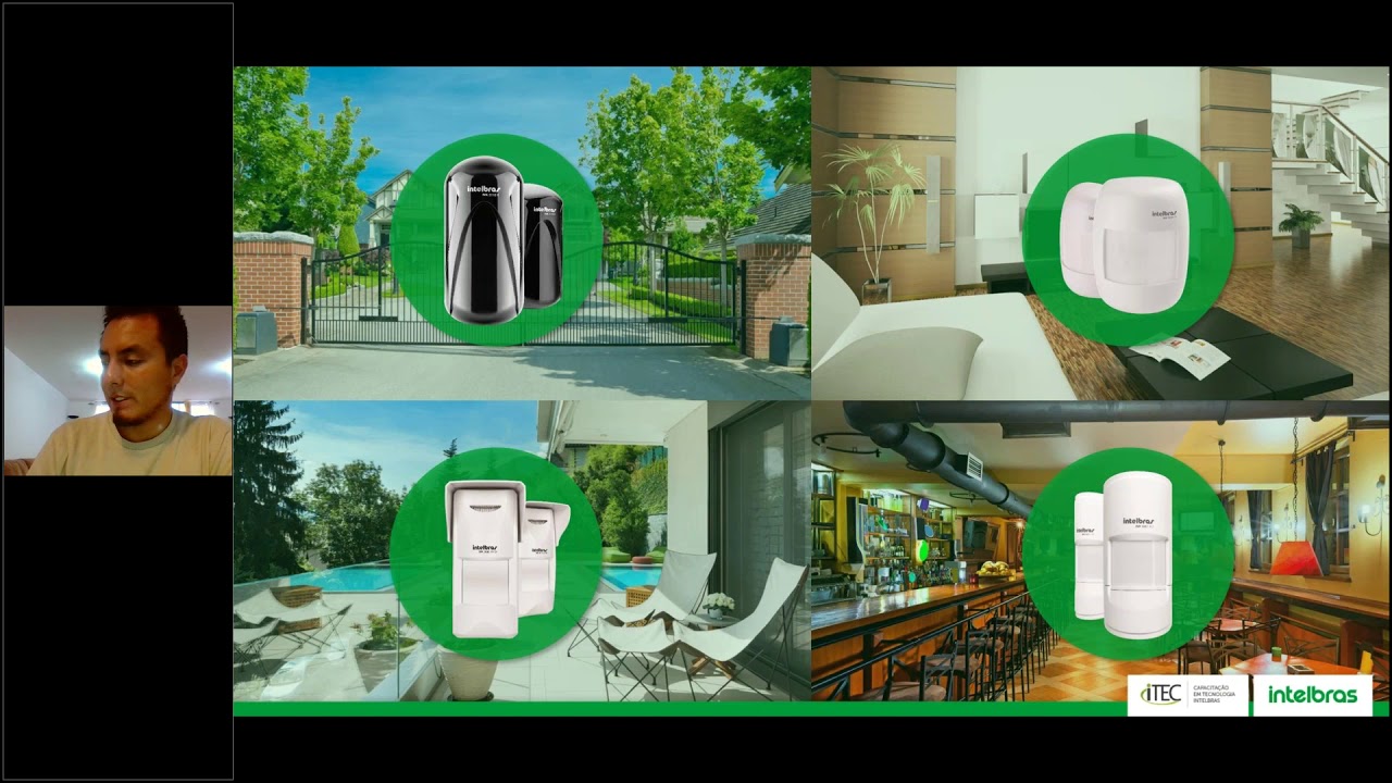 Capacitación de sensores y cercos virtuales Intelbras