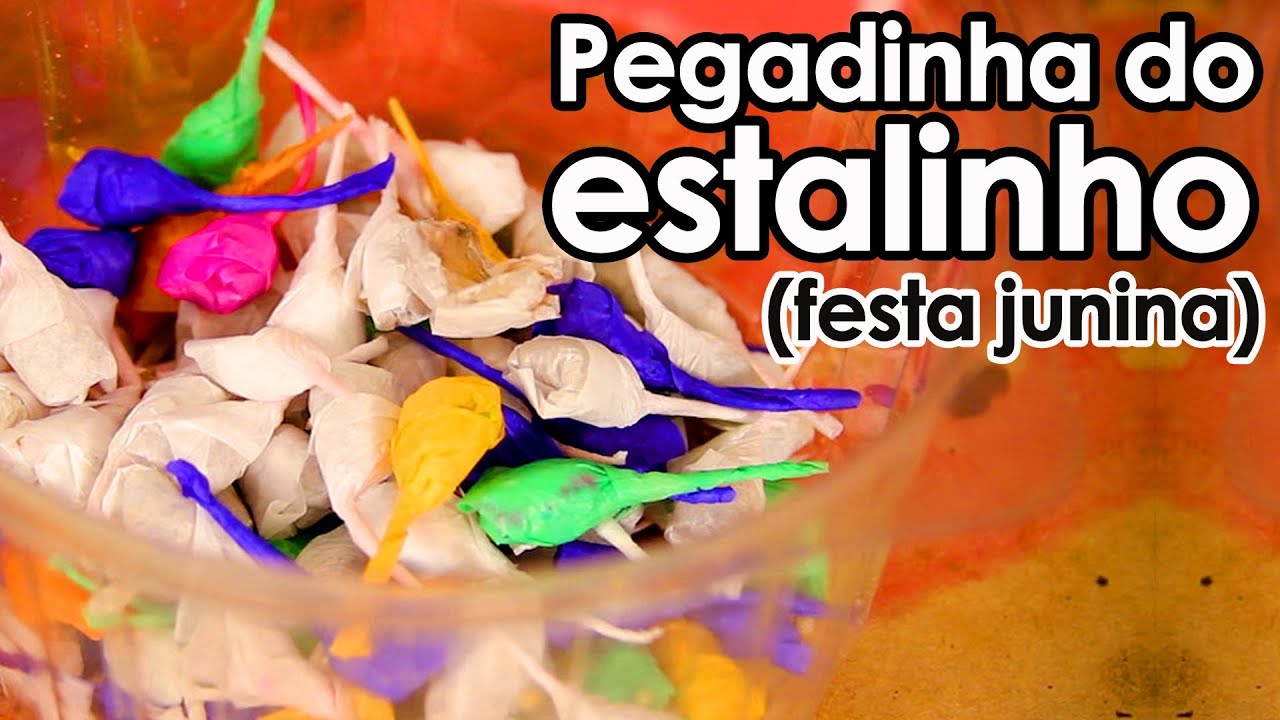 PEGADINHA do estalinho (para festa junina)