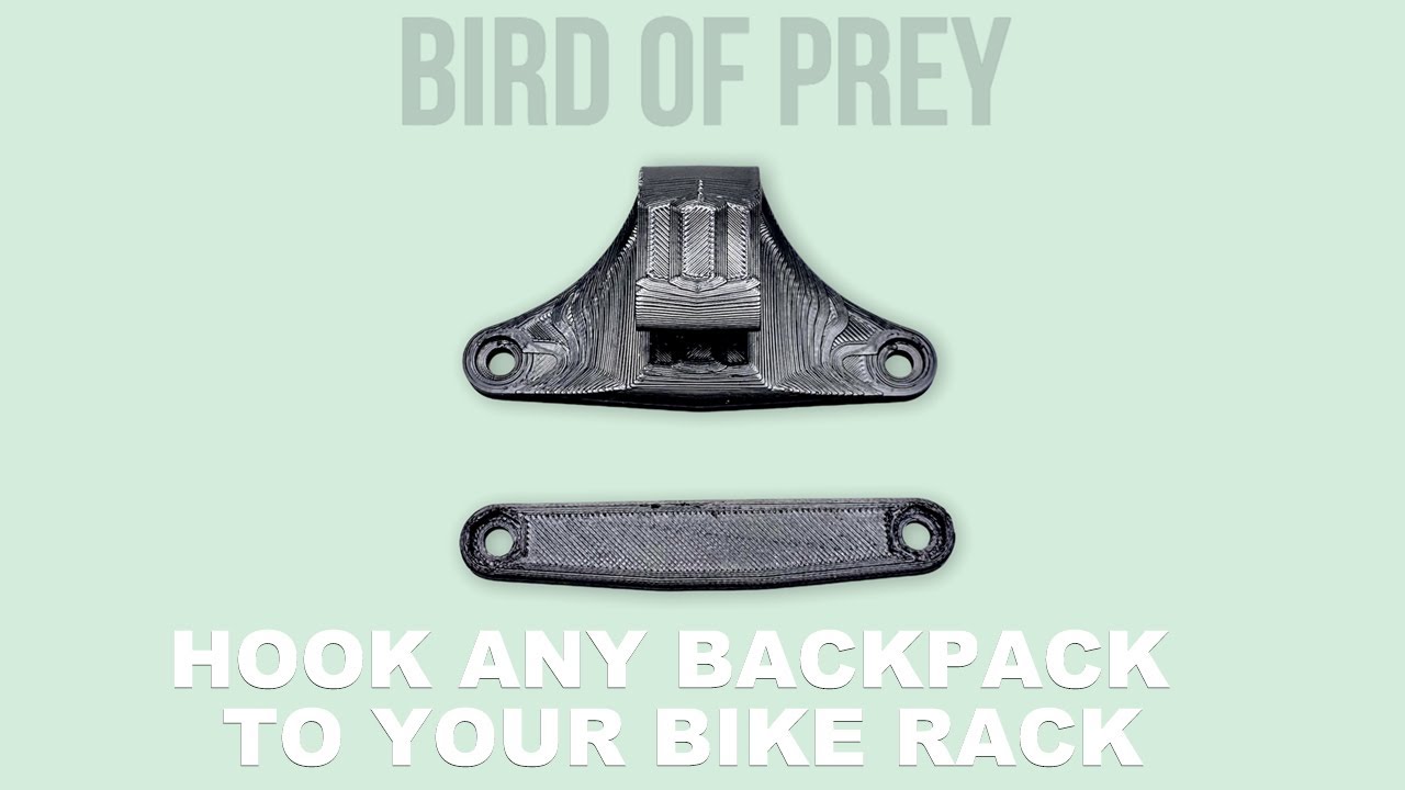 DIY Backpack Pannier - Carry any backpack on your bike rack.